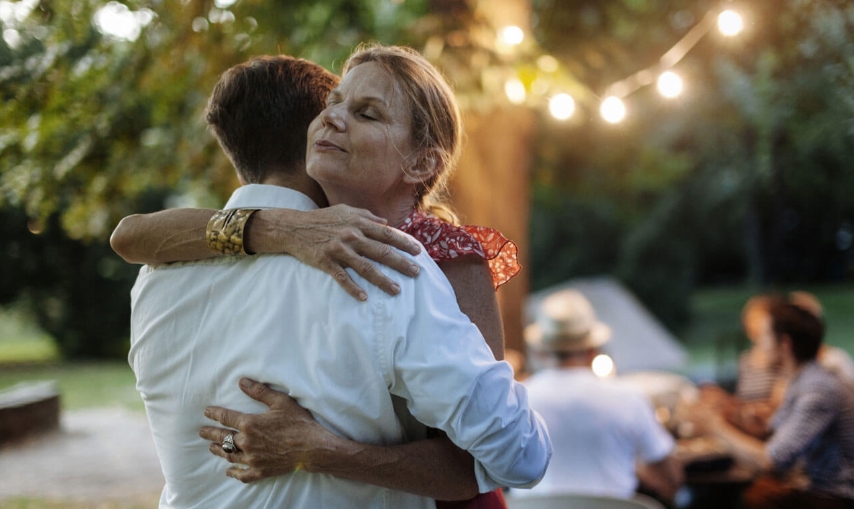 Face the grief 5 stages with a hug and let each other heal each other.
